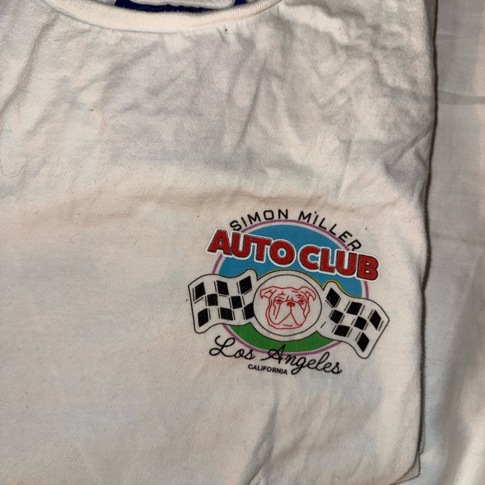 Simon Miller Auto Club White T-Shirt - Picture 2 of 3